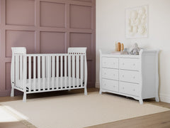 Interlocking drawer system on Avalon dresser