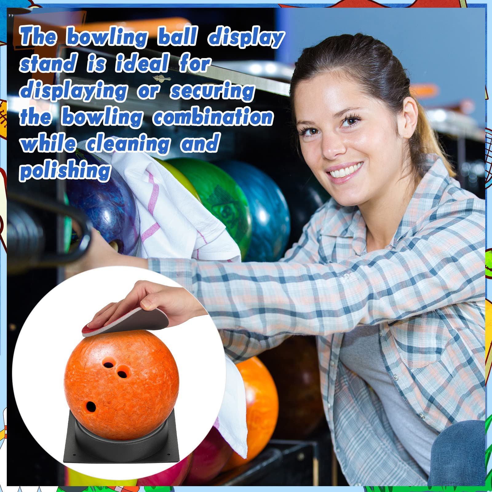 Six grit sanding pads kit for bowling