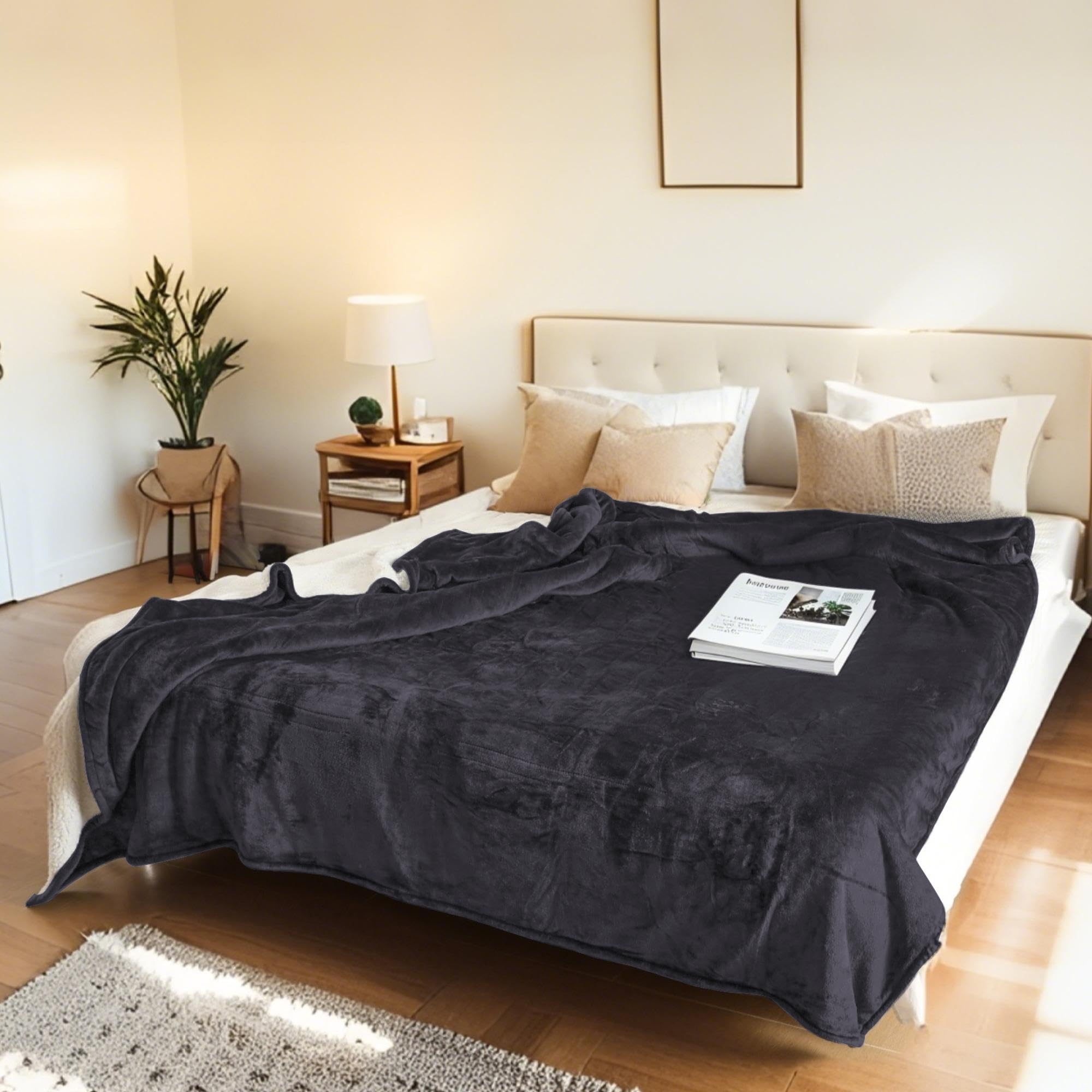 Soft cozy warming throw suitable for home or office