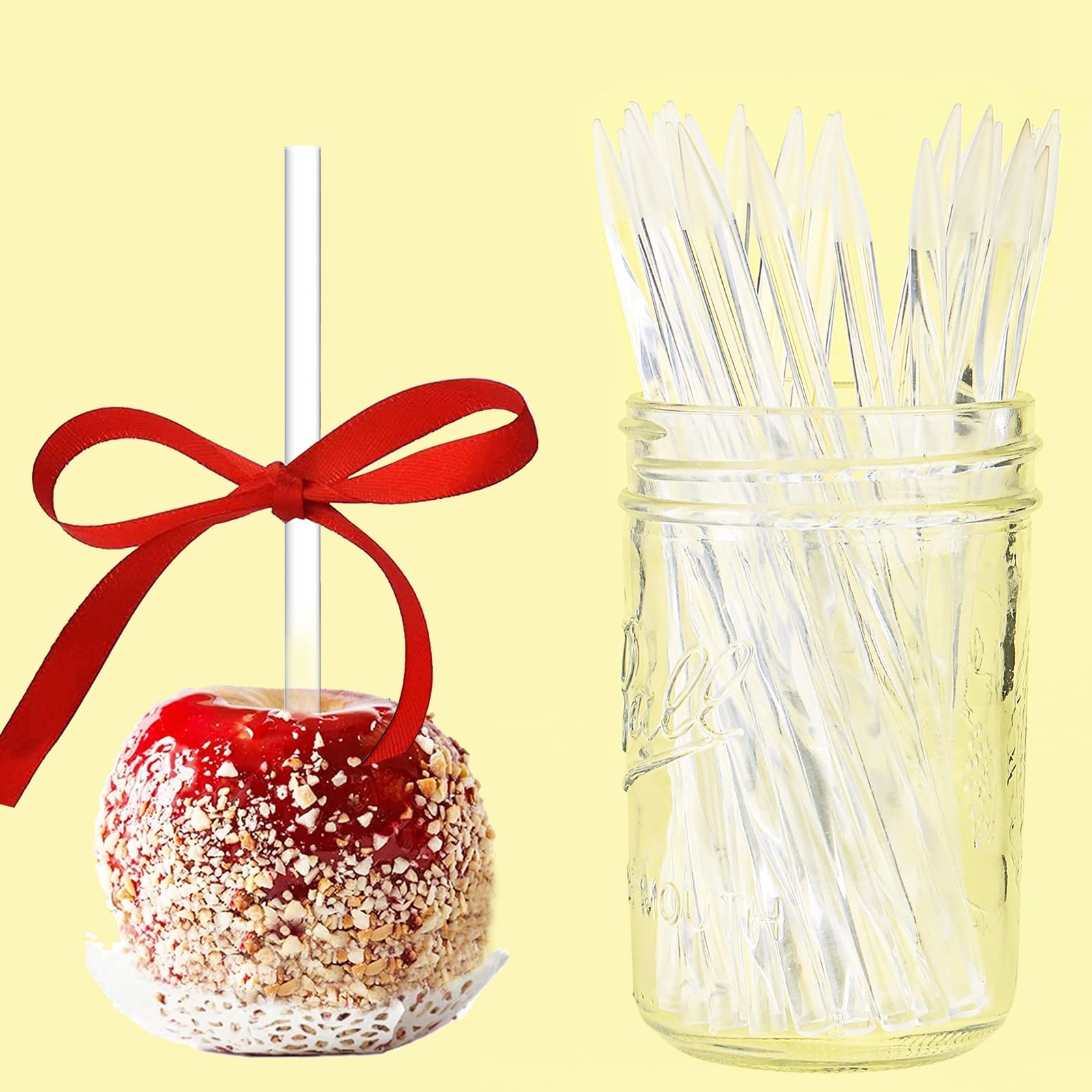 6 inch long acrylic sticks diameter 6 mm clear packaging