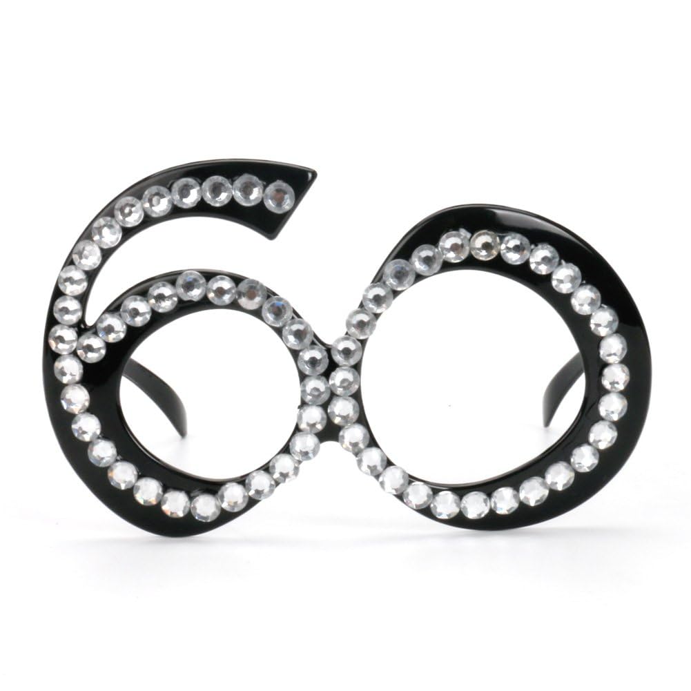 Six pack Ocean Line 60th birthday party glasses worn by adults