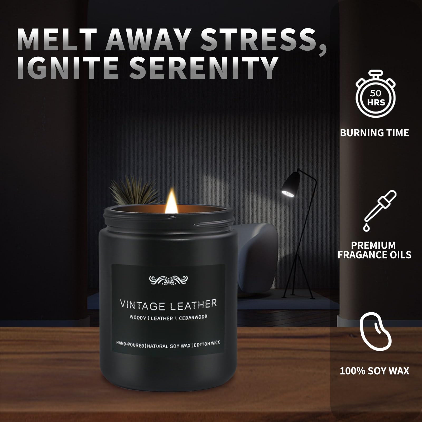 Six pack candle set 42 oz total
