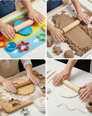 Six-pack mini rolling pins for group activities
