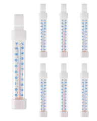 Six pack refrigerator freezer thermometer set for multiple units