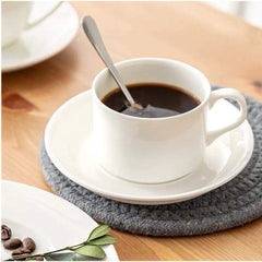 Six piece demitasse spoon set in silver finish