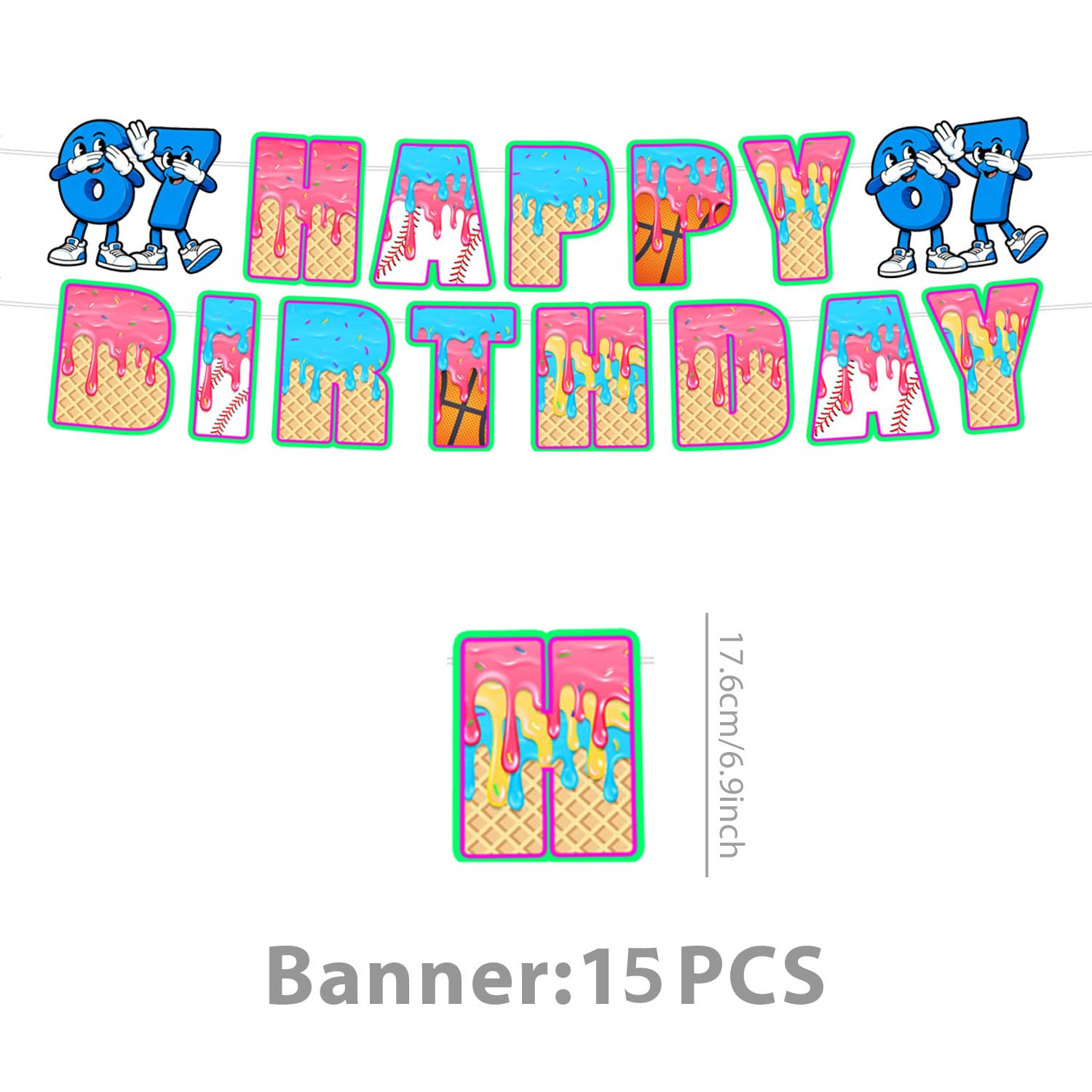 Cupcake toppers totaling 24 for Six Seven set