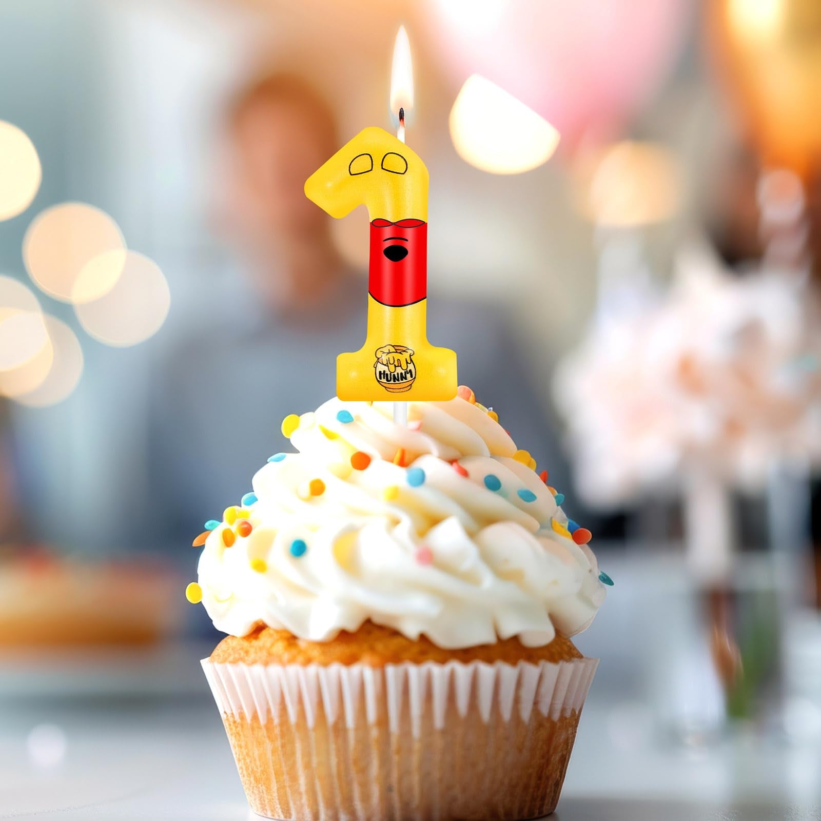 Single birthday candle package includes 1 x Birthday Candle