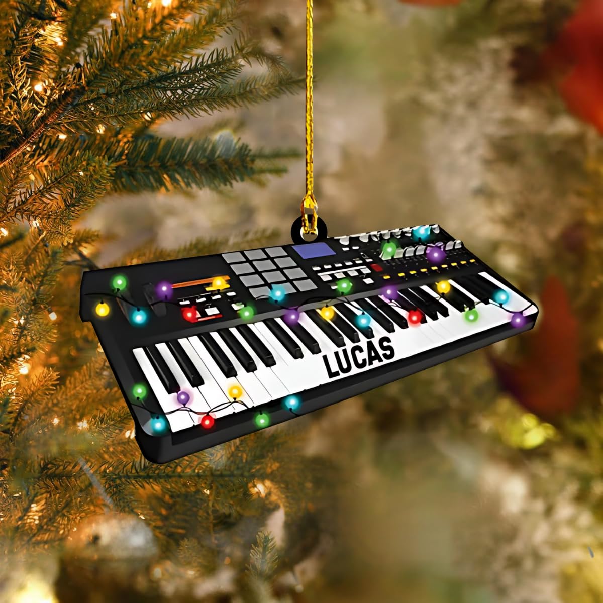 Keyboard ornament size 3.54 inches