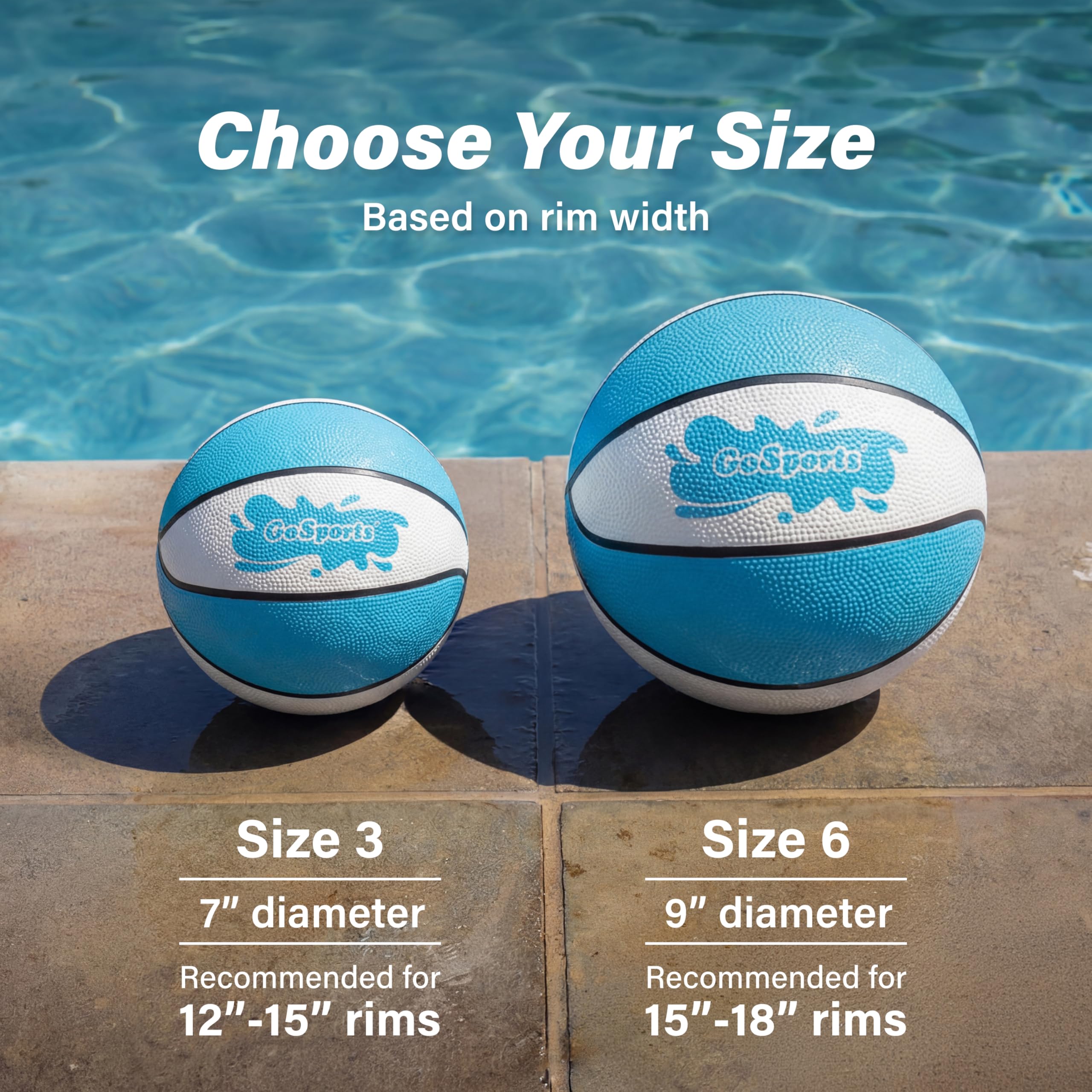 9 inch diameter water basketball for pool hoops