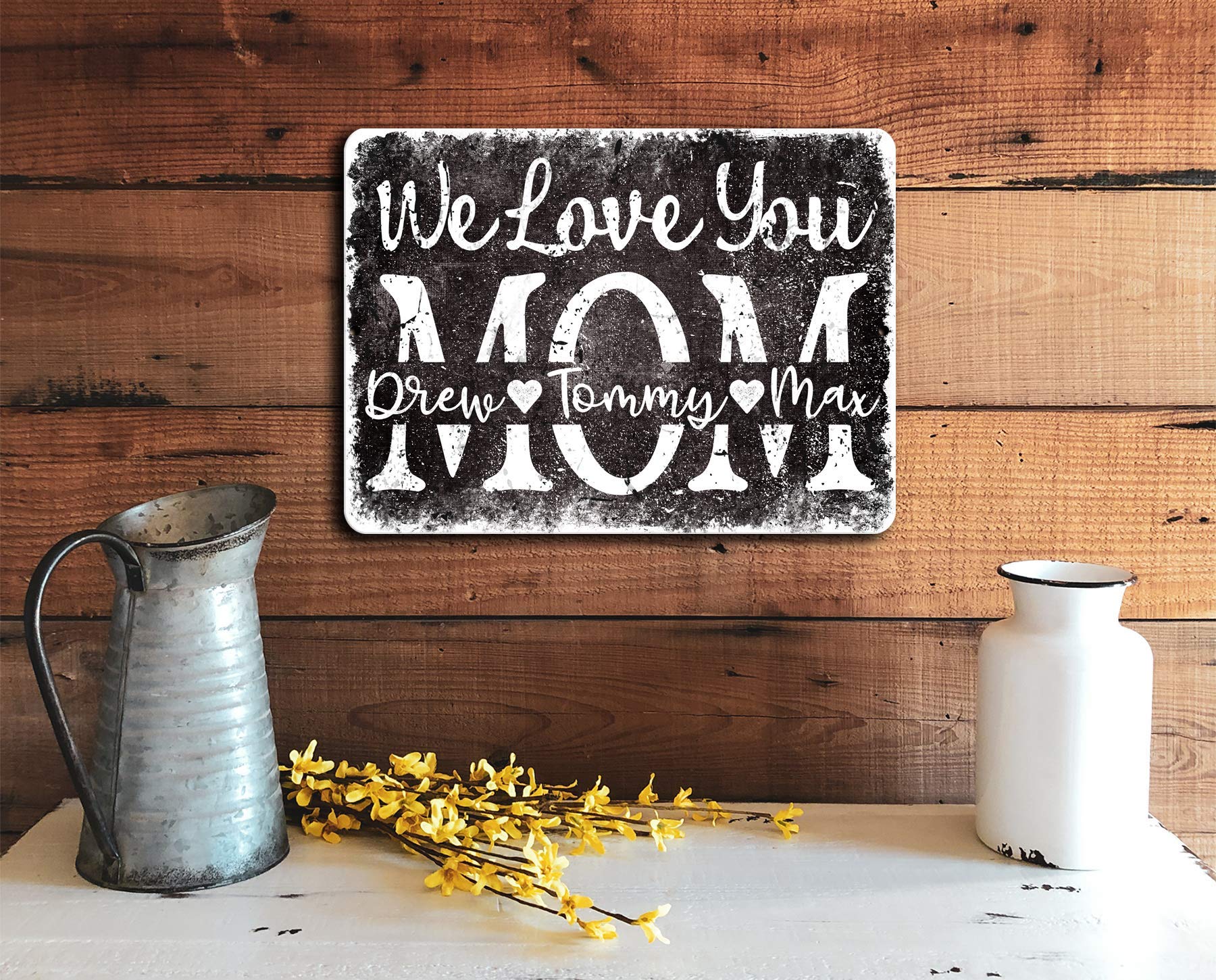 9 by 12 inch metal sign for wall decor