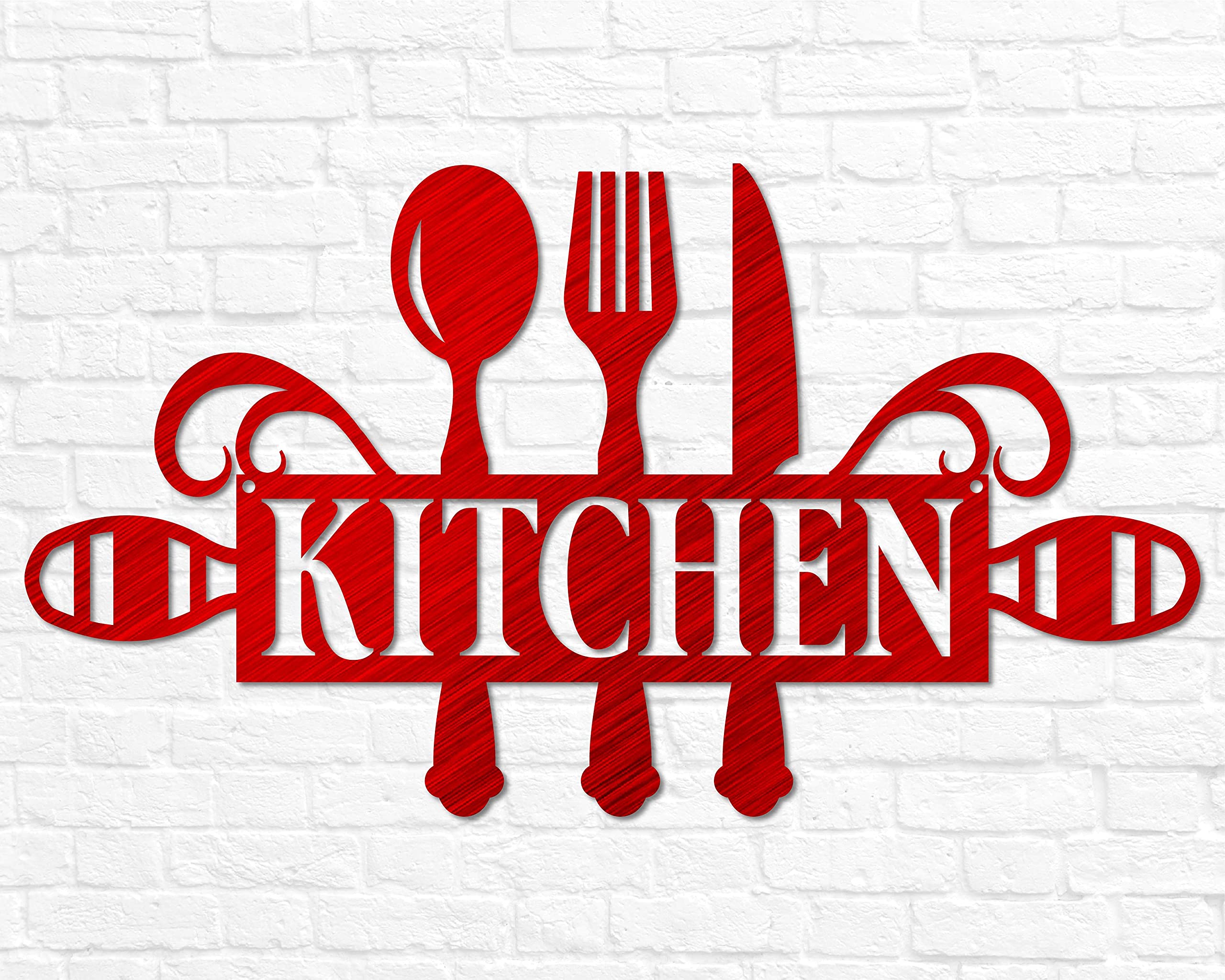 Premium steel sign for kitchen decor