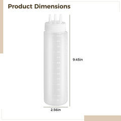 Translucent white ABS sauce bottles for dressings
