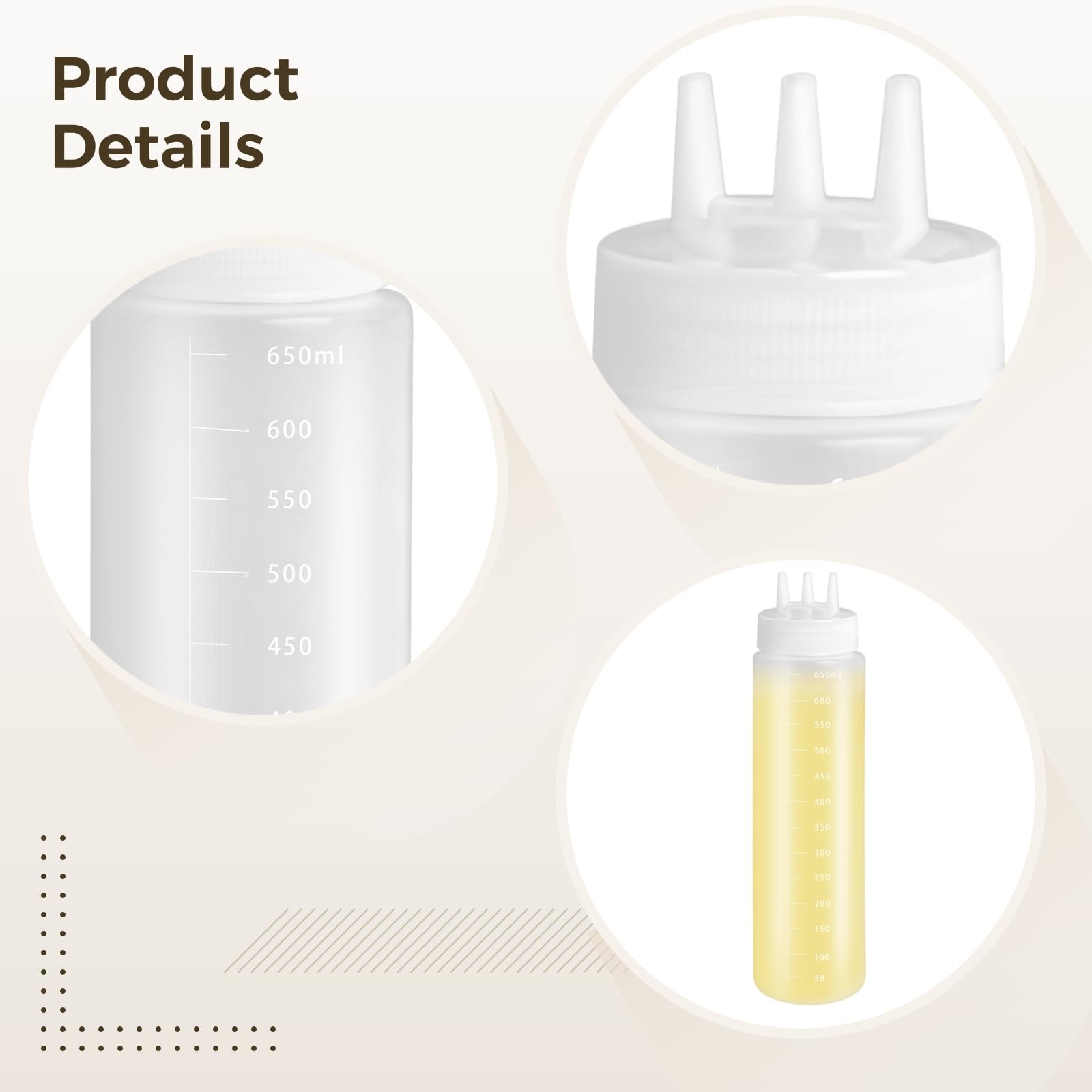 24 oz condiment squeeze bottles for sauces