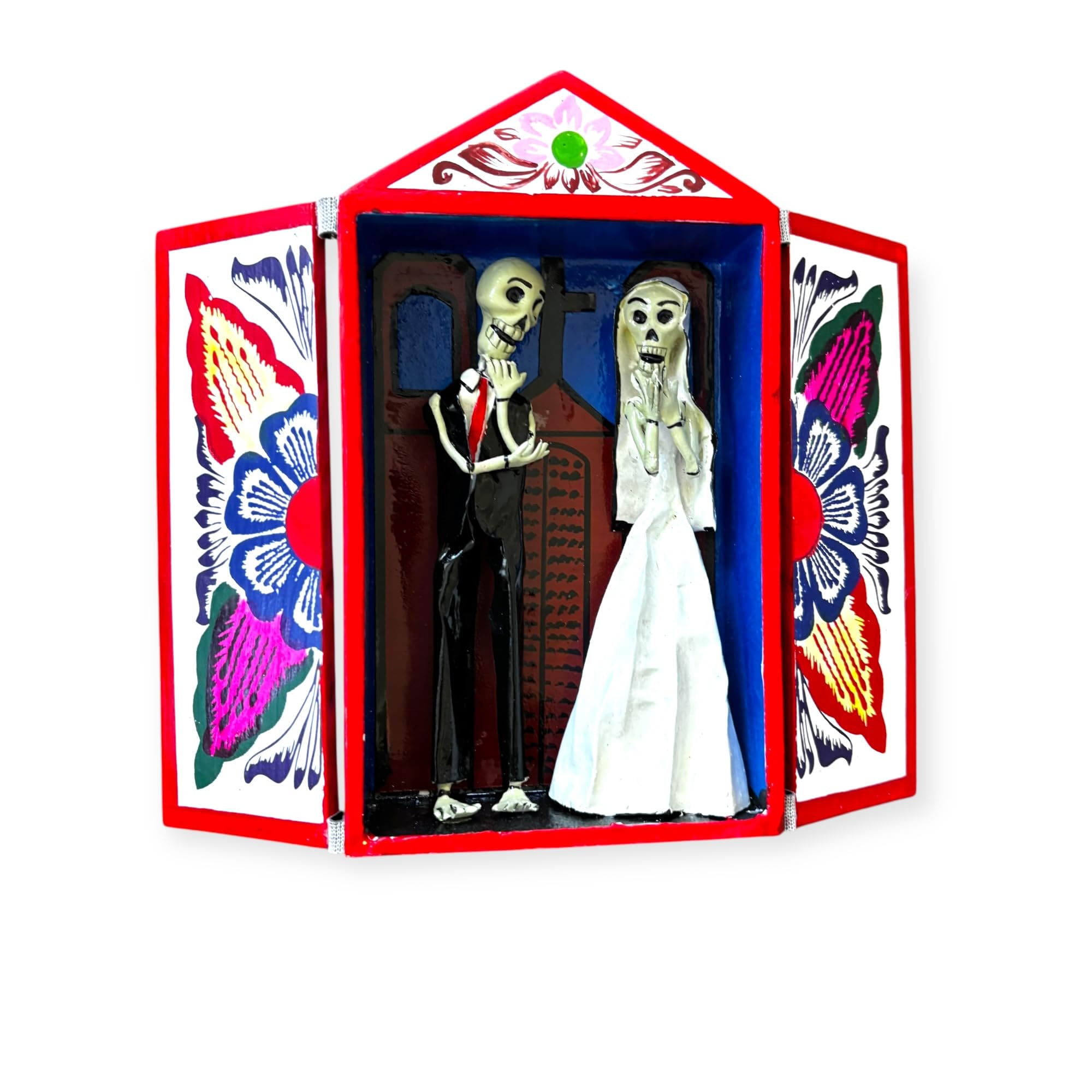 Handmade retablo altarpiece style variant