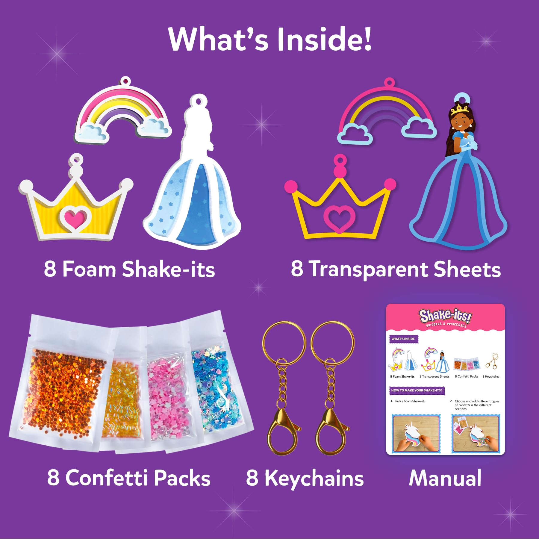 Transparent sheets for Skillmatics Shake-its