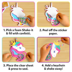 Skillmatics Shake-its unicorns princesses keychains