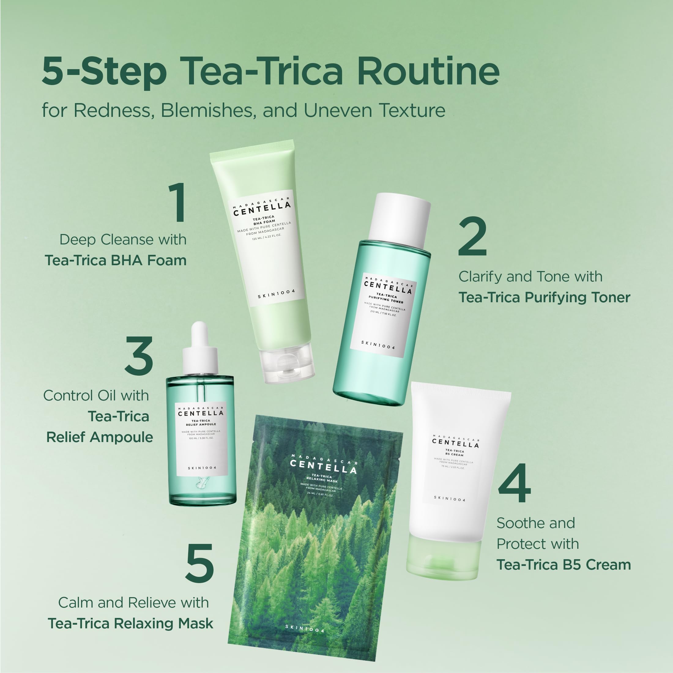 SKIN1004 Tea-Trica Spot Cream 0.67 fl oz label 20ml