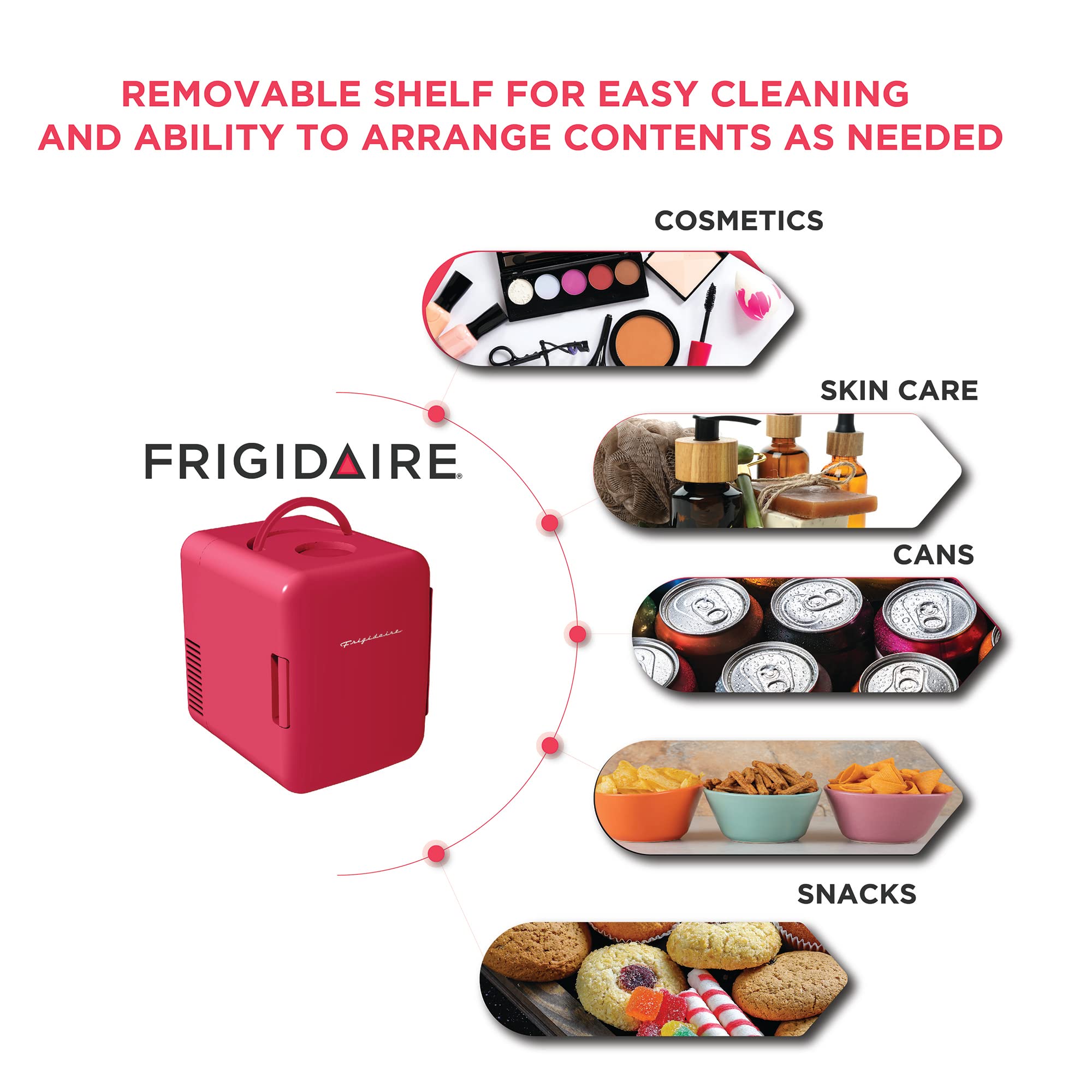 Refrigerator connected to 12V car adapter power option