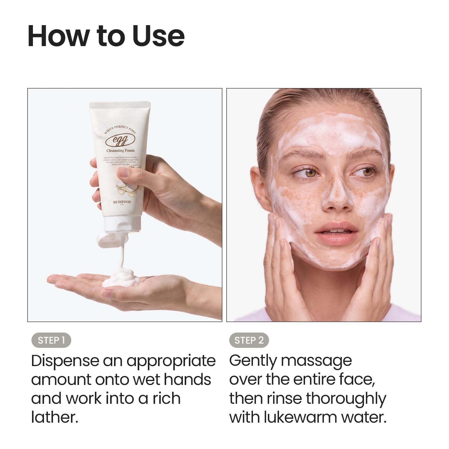 Egg yolk albumin SKINFOOD cleansing foam 150ml