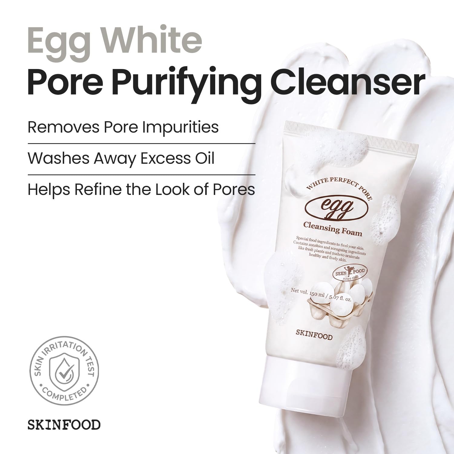 Egg yolk albumin contained SKINFOOD cleanser 150ml