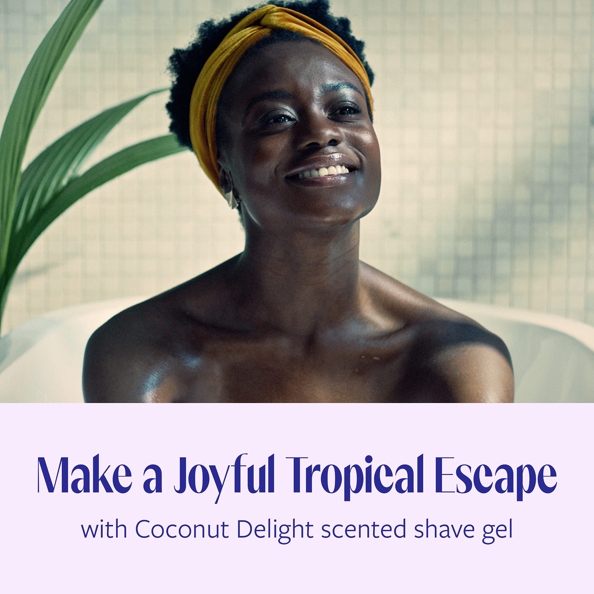 New rust-free can bottom feature on Skintimate Coconut Delight shave gel