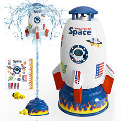 Skirfy sprinkler rocket launcher white outdoor toy for kids