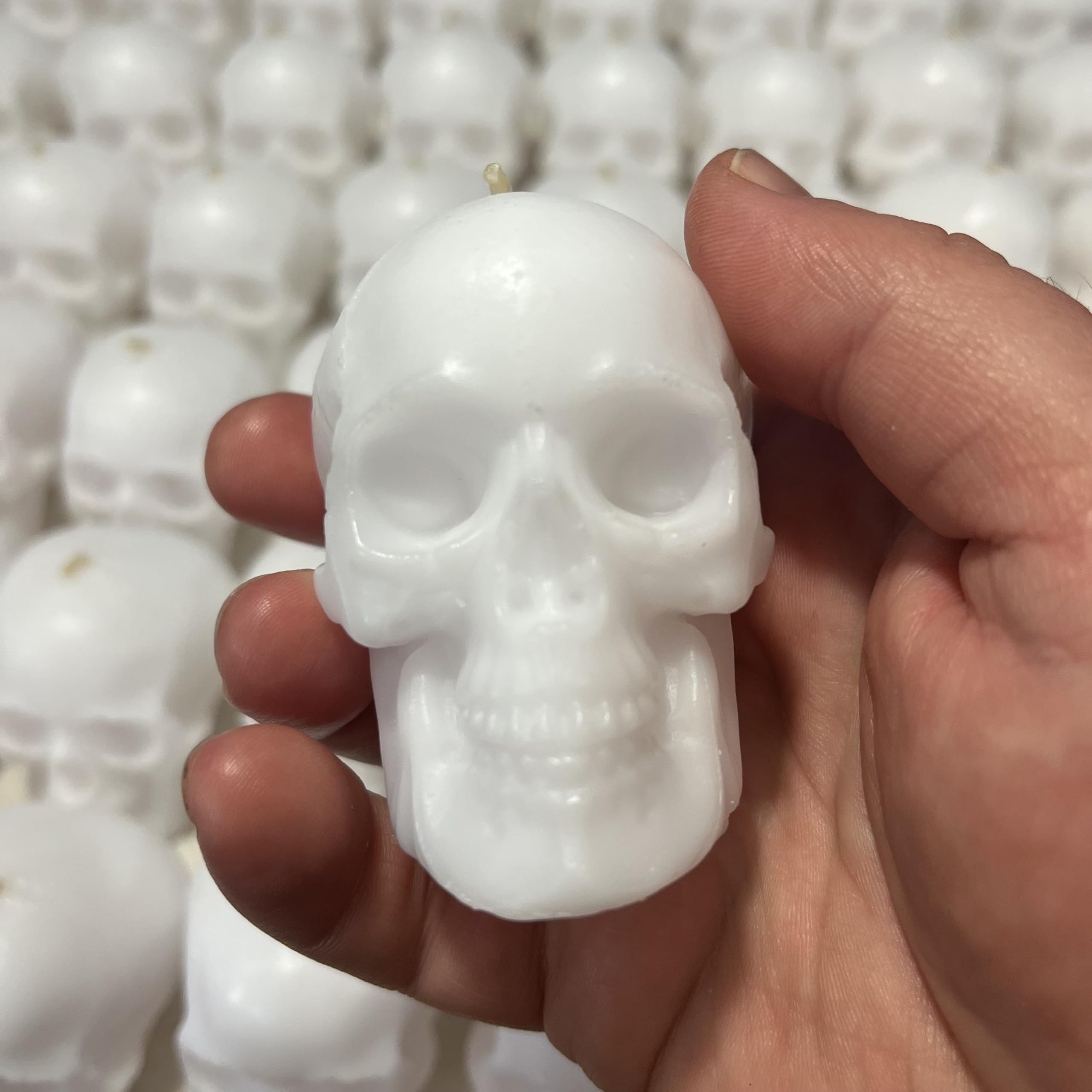 White skull candle height 2.38 inch