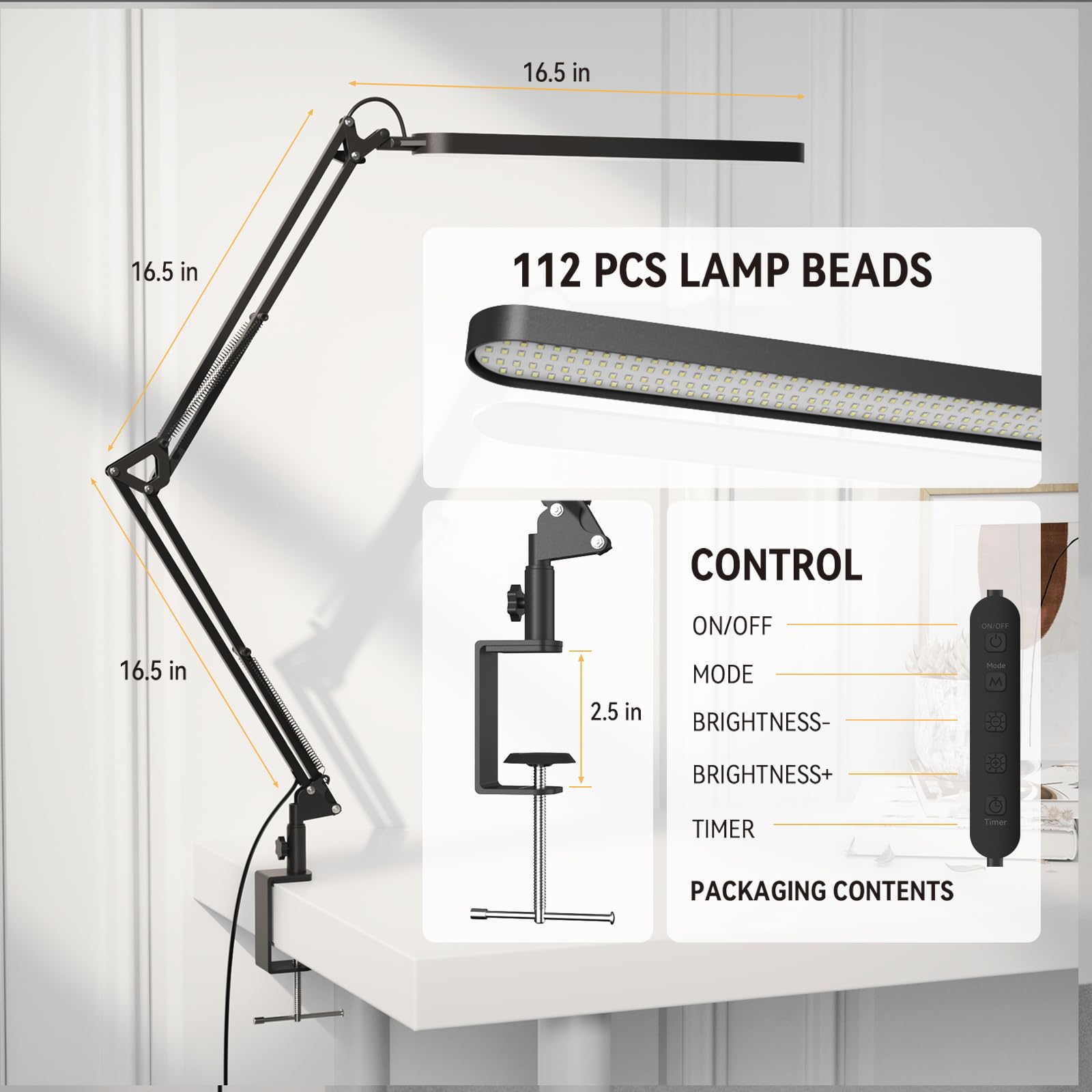 SKYLEO desk lamp memory function lit display