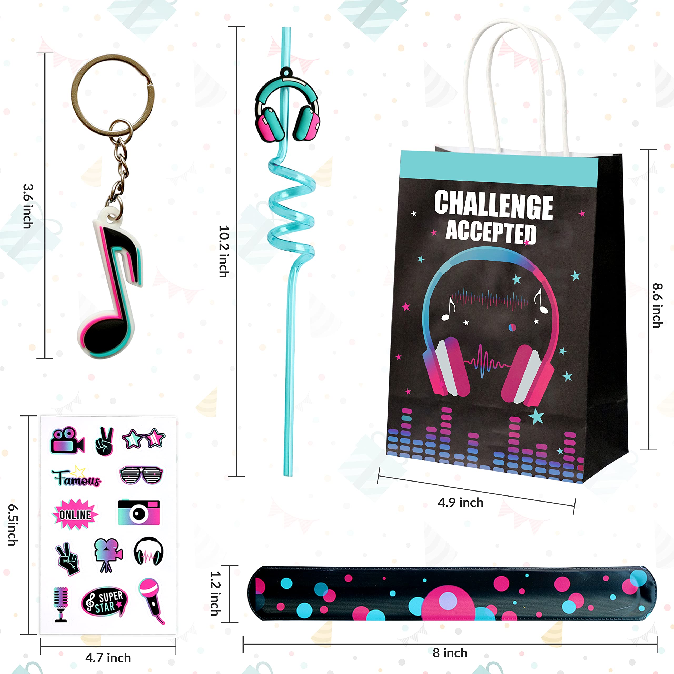 Slap bracelets included in party favor kit