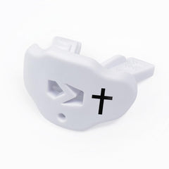 BPA-free latex-free mouthguard protects lips and teeth