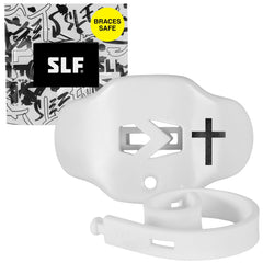 SLEEFS Classic Football Mouthguard with Removable Strap for football use