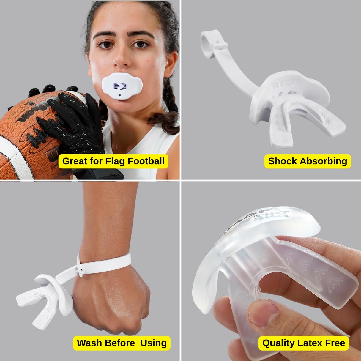 Easy to clean mouthguard suitable for youth and adults