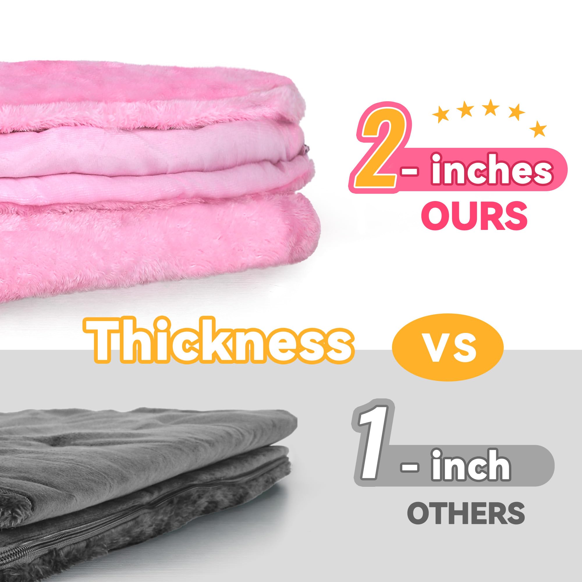 Sleeping bag large 70x27x2 inch for kids 1 to 8