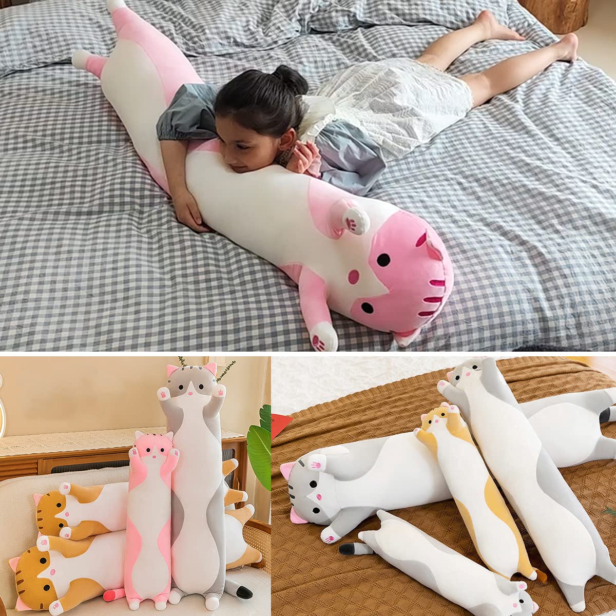 Machine washable cat pillow for easy care
