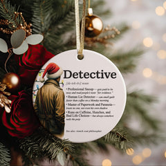 Crystal-clear glossy overcoat finish on ornament