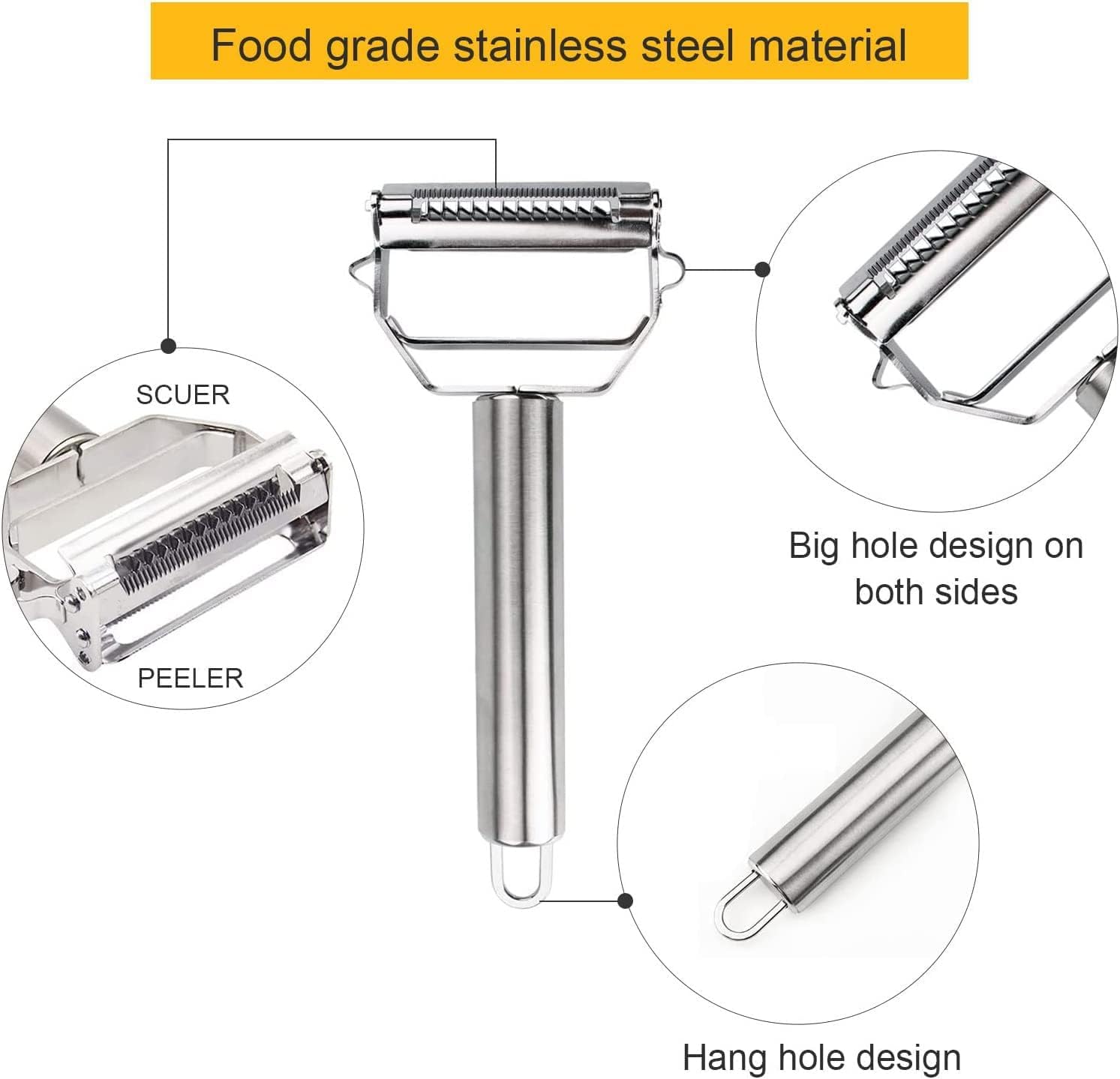 Slicer and shredder blades in stainless steel