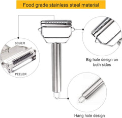 Slicer and shredder blades in stainless steel