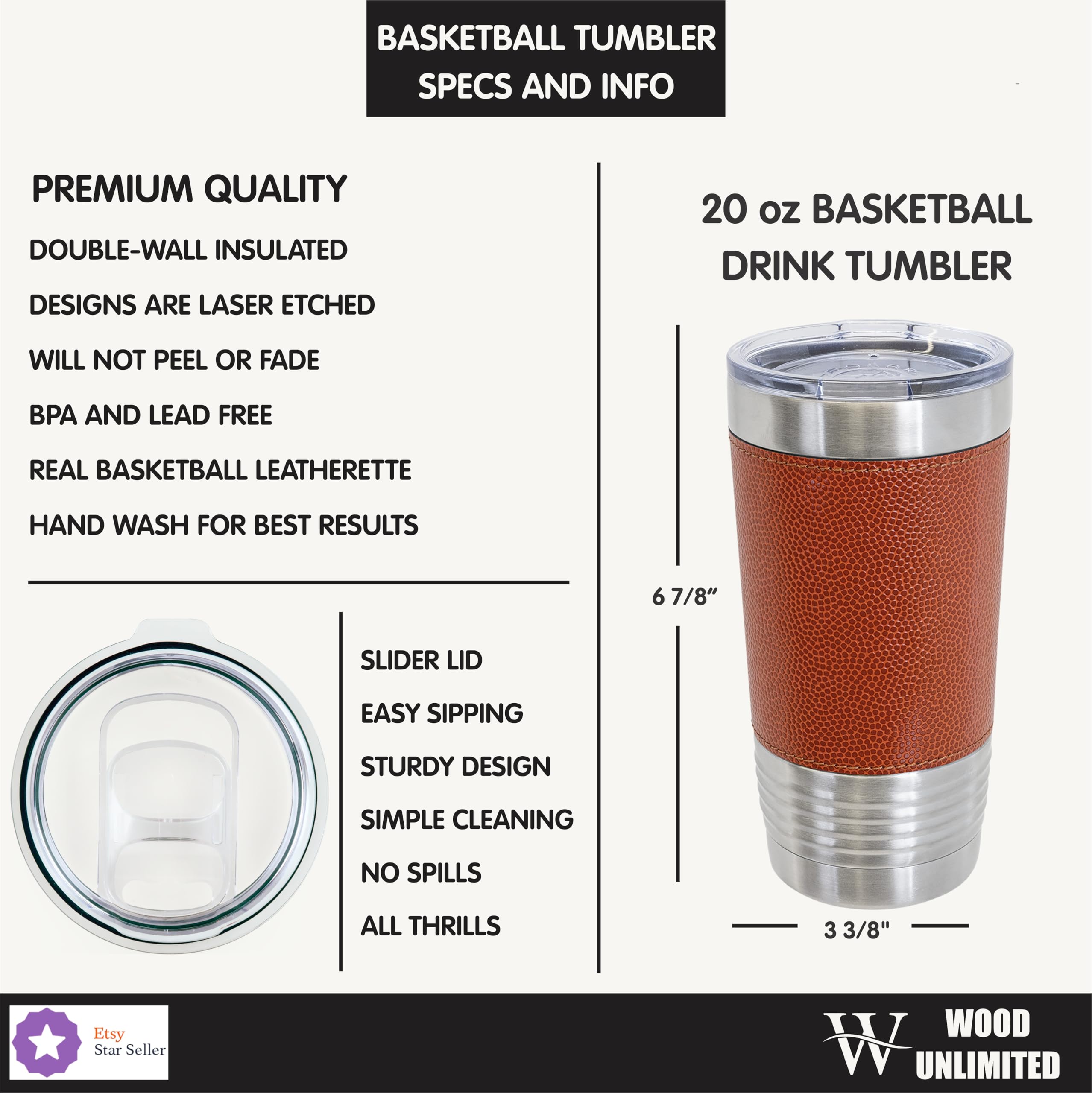 Tumbler fits standard cup holders