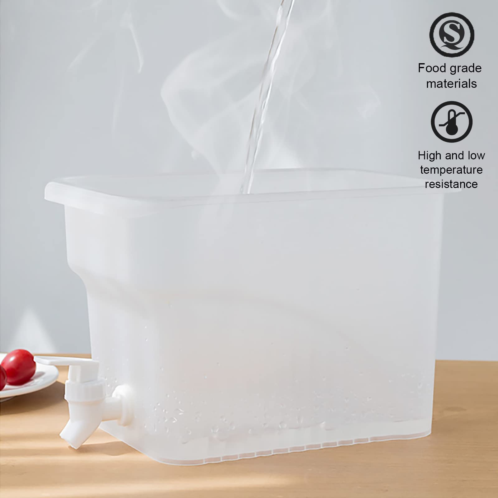 Fridge beverage dispenser with spigot 1.3 gallon