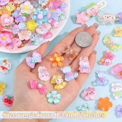 3D slime charms with assorted colors