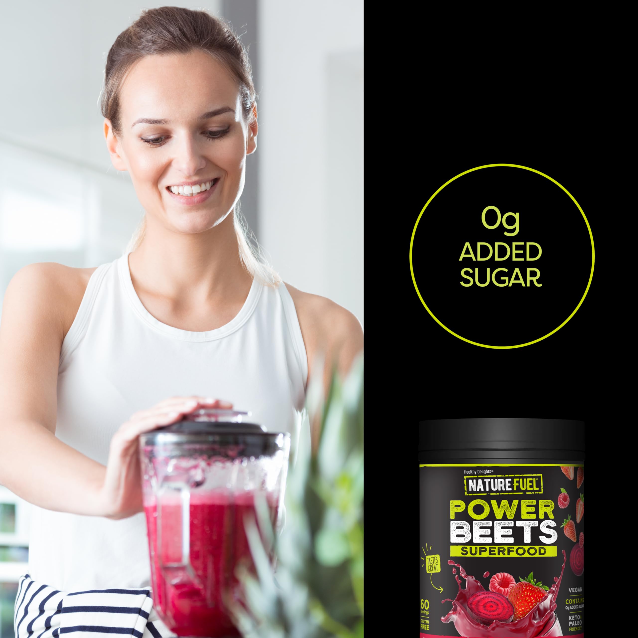 Beets powder 60 servings SlimFast Nature Fuel