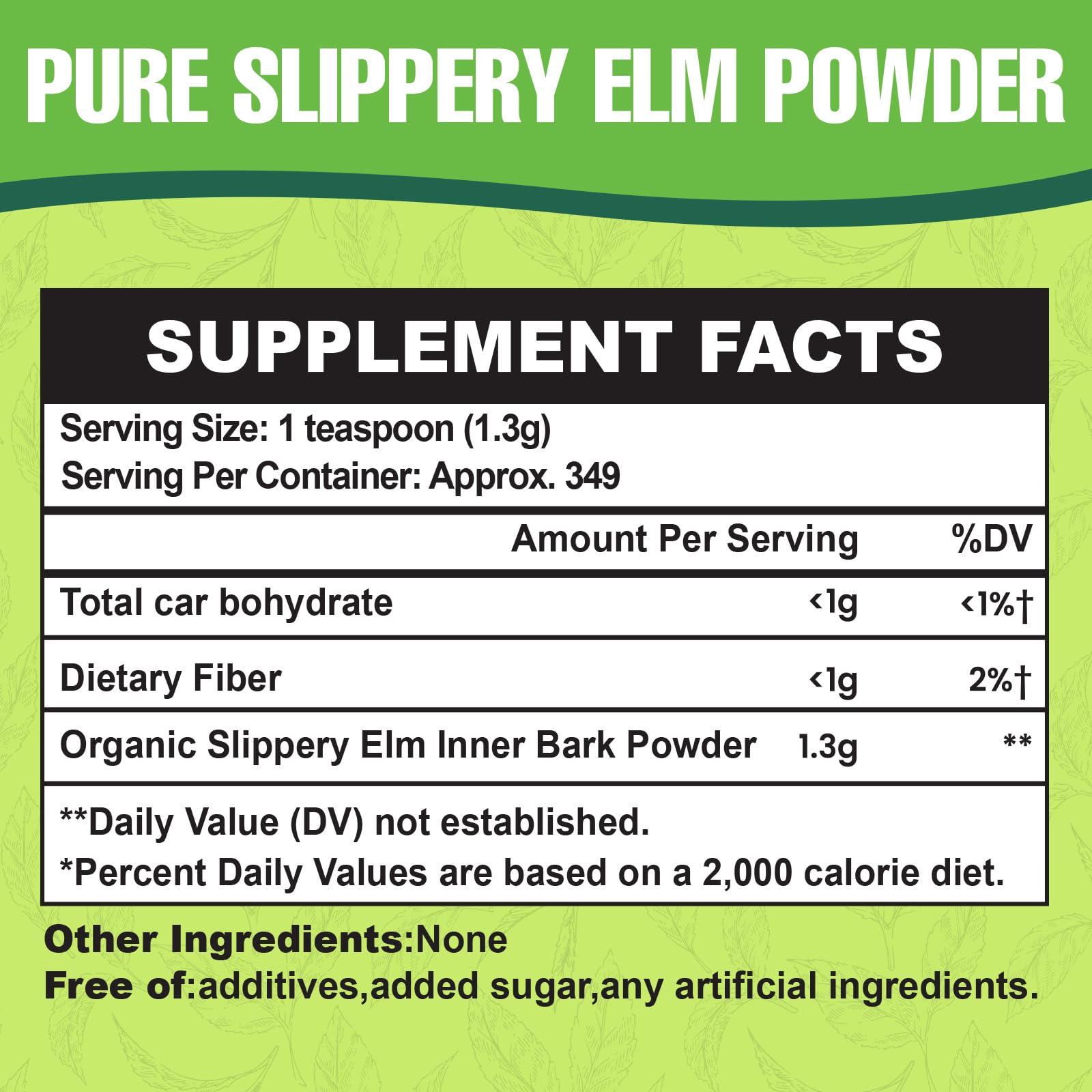 Slippery Elm Bark Powder close up