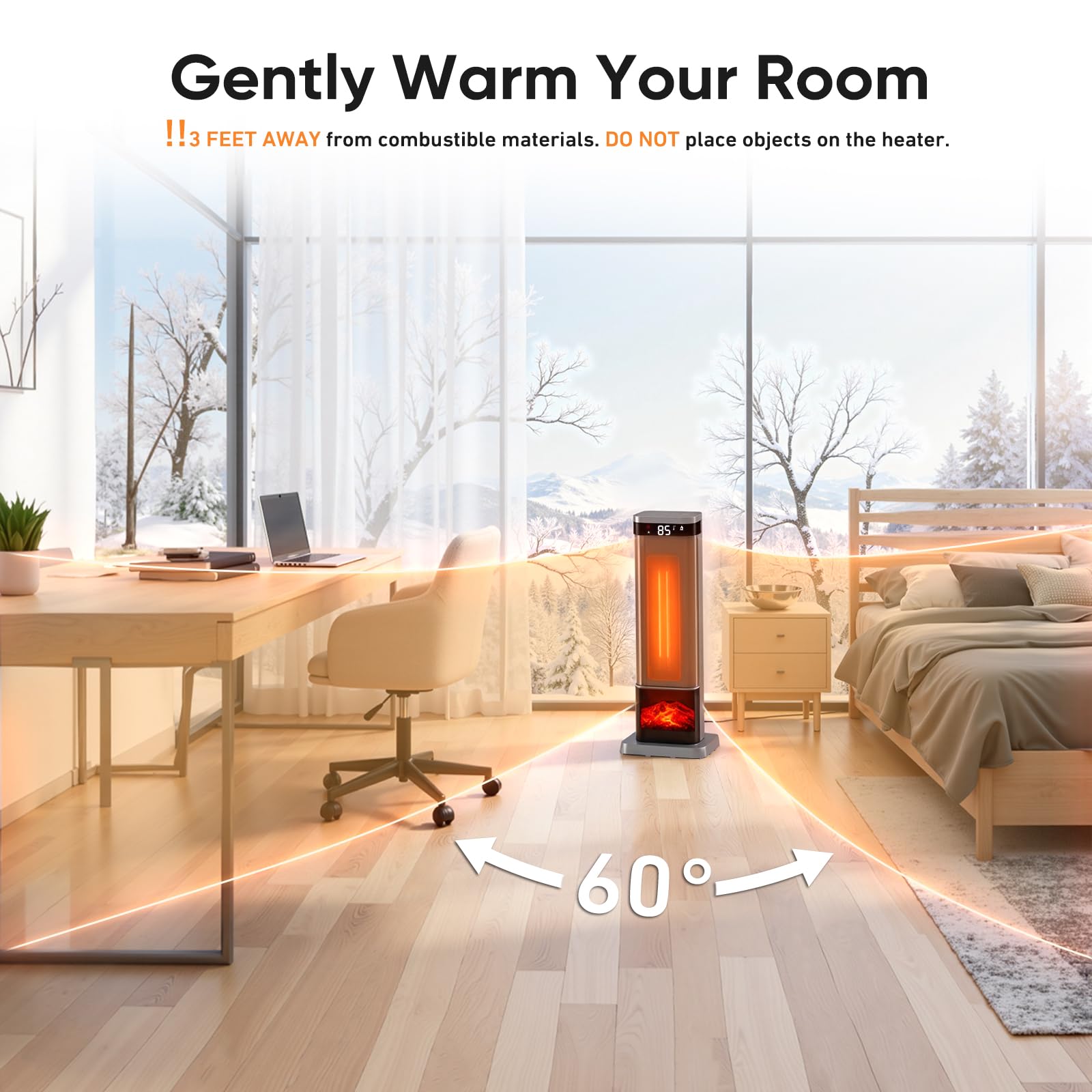 Portable 24inch space heater by Sweetcrispy