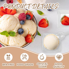 2.5 x 2.5 inch disposable plates for fruit snacks and desserts