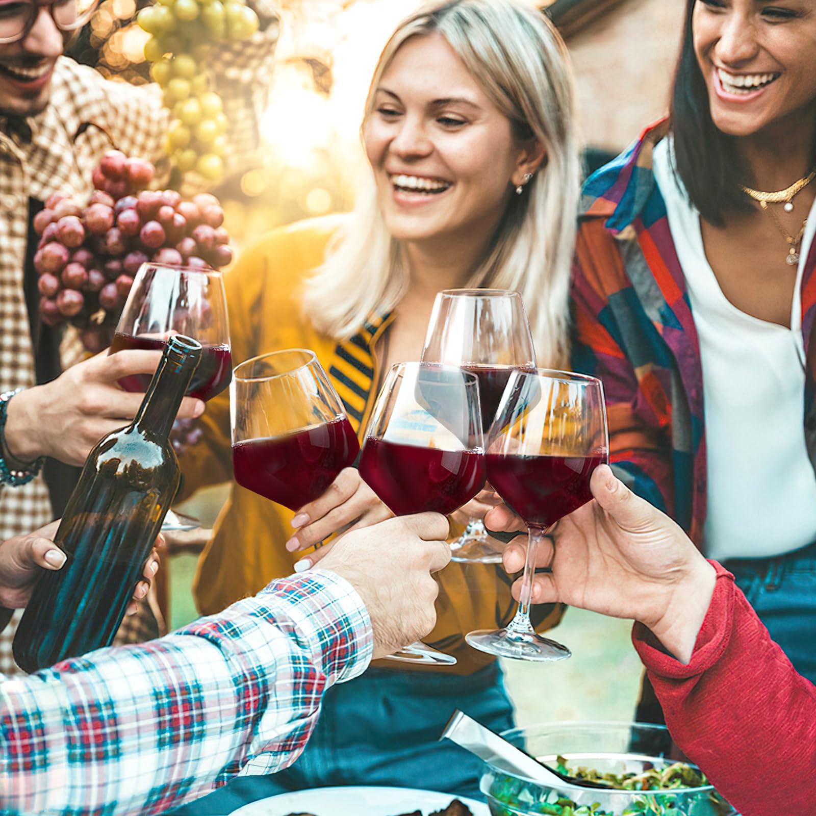 Easy to clean reusable glasses for camping and parties