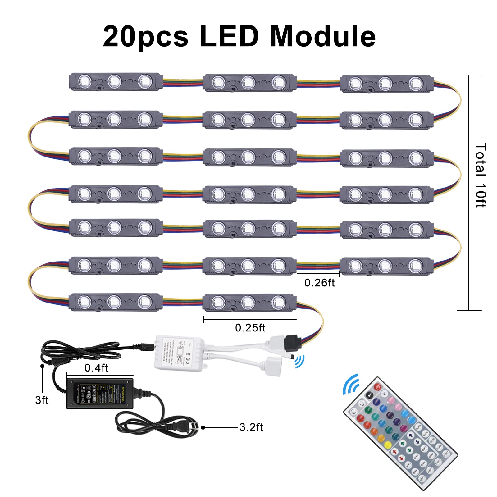 SM-4P connectors on LED strands
