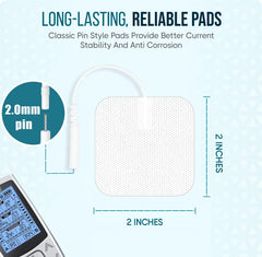 Reusable 30+ cycle SM electrode pad 2x2