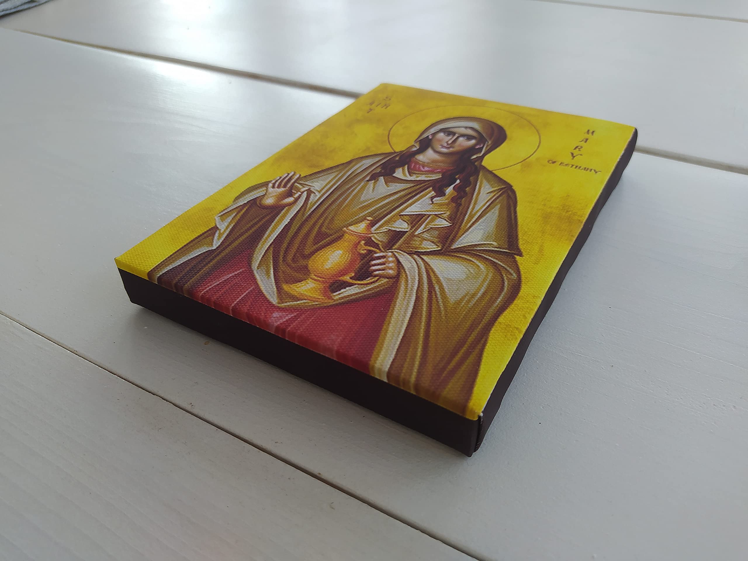 Small 7x5 gallery wrapped Saint Mary Magdalene icon canvas print