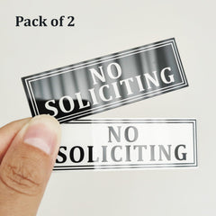 Small acrylic sign 3x1 inch pack of 2 white and black