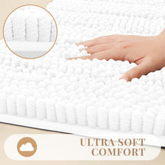 Compact bathroom rug by Bcoimo suitable for apartments and guest baths